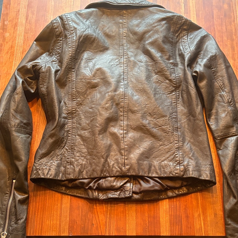Madewell Black Faux Leather Moto Jacket - Picture 4 of 5